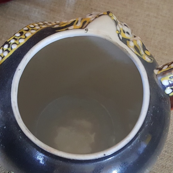 Vintage Dragonware Moriage by IISA, sugar bowl - Picture 4 of 7